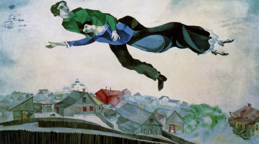 La libertad - Sobrevolando sobre el cielo-Marc Chagall